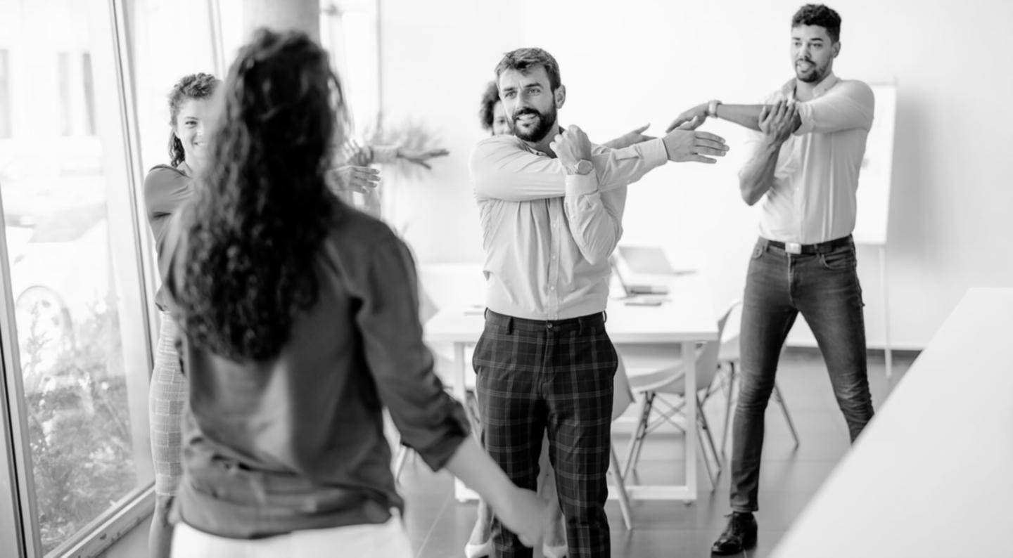 Sessão de grupo em andamento